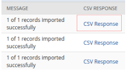 CSV response link in NetSuite